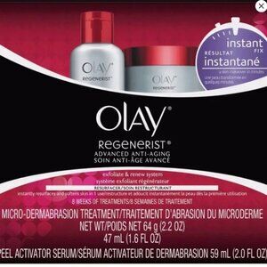 Microdermabrasion Kit by Olay Regenerist, Face Peel & Scrub for Dry Skin…